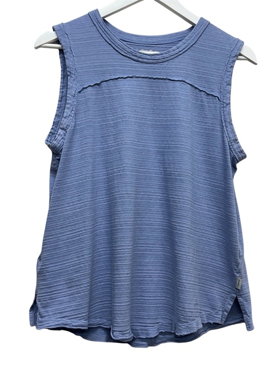 Eddie Bauer Tops - Eddie Bauer Blue Ribbed Sleeveless Tank Top